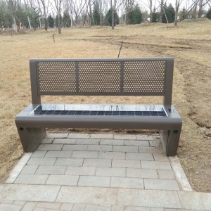 Publiczne siedziska Solar Park Bench z bezprzewodowym ładowaniem