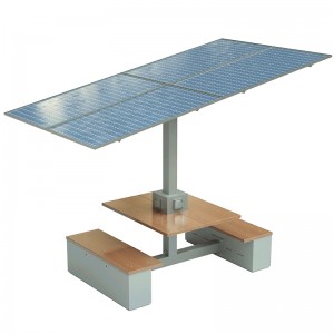 Stół ładowania słonecznego Stacje robocze na kampusie Zrównoważona wydajność energetyczna