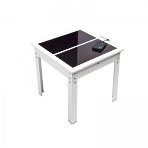 Stół solarny Stół do ładowania telefonów komórkowych Stół zewnętrzny z panelami słonecznymi